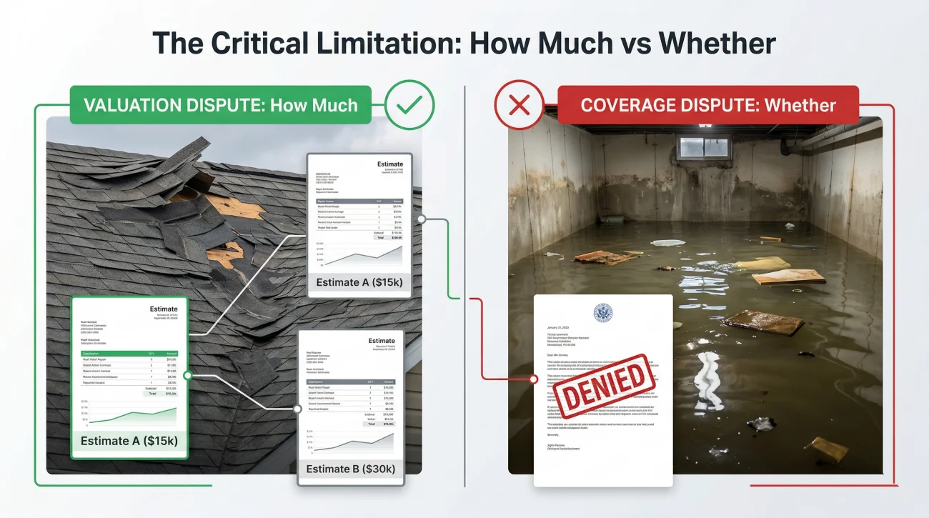 Appraisal Clause How Much Vs Whether Coverage Dispute