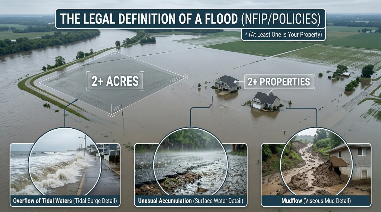 Official Insurance Definition Of A Flood Illustrated
