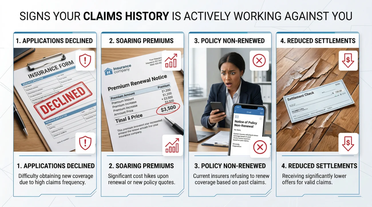 Signs Your Insurance Claims History Is Working Against You