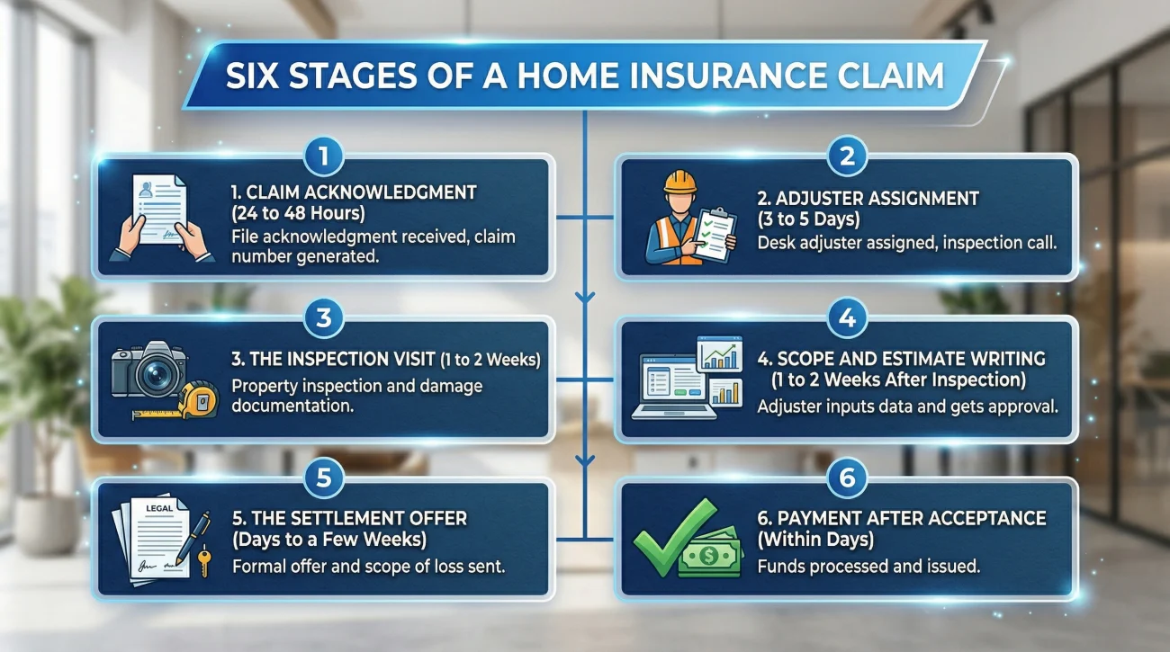 Standard Stages Of A Property Insurance Claim