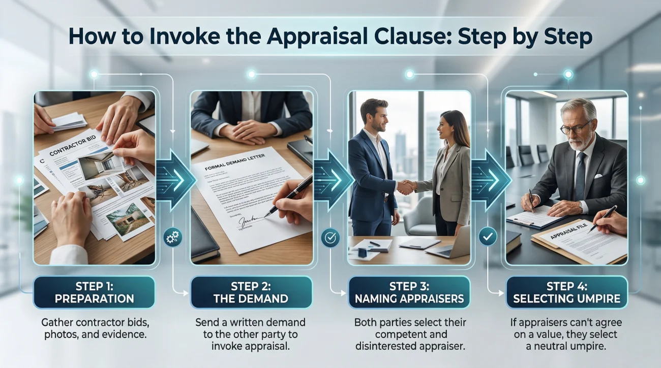 Steps To Invoke The Homeowners Insurance Appraisal Clause