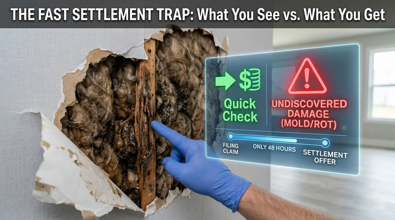 Water Damage Assessment Behind Drywall