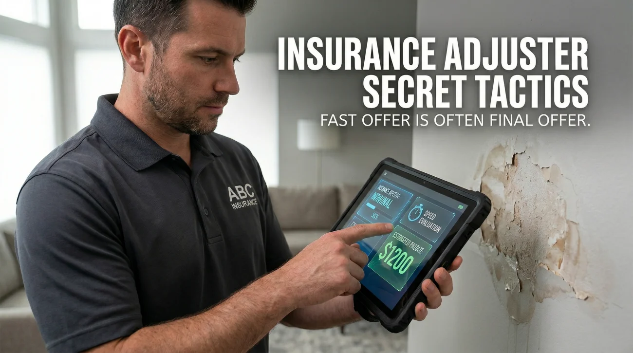 Home Insurance Claim Adjuster Secret Tactics