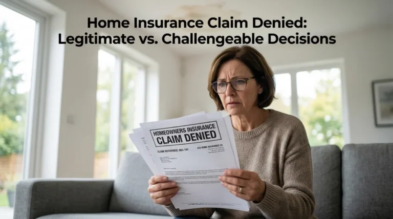 Home Insurance Claim Denied: Legitimate vs. Challengeable Decisions