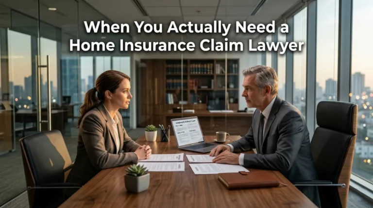 When You Actually Need a Home Insurance Claim Lawyer