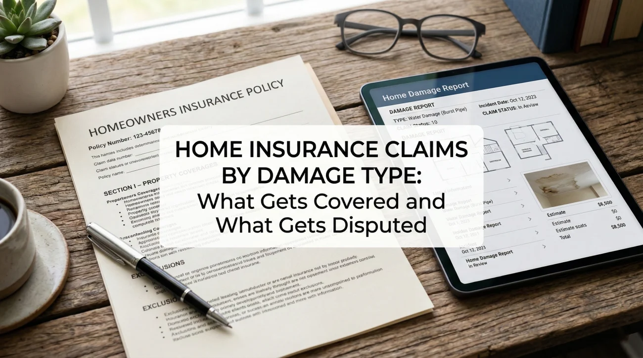 Home Insurance Claims By Damage Type