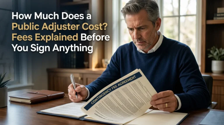 How Much Does a Public Adjuster Cost? Fees Explained Before You Sign Anything