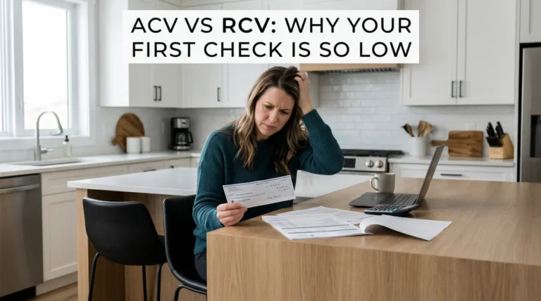 ACV vs RCV Home Insurance: The Two-Check System Most Homeowners Miss