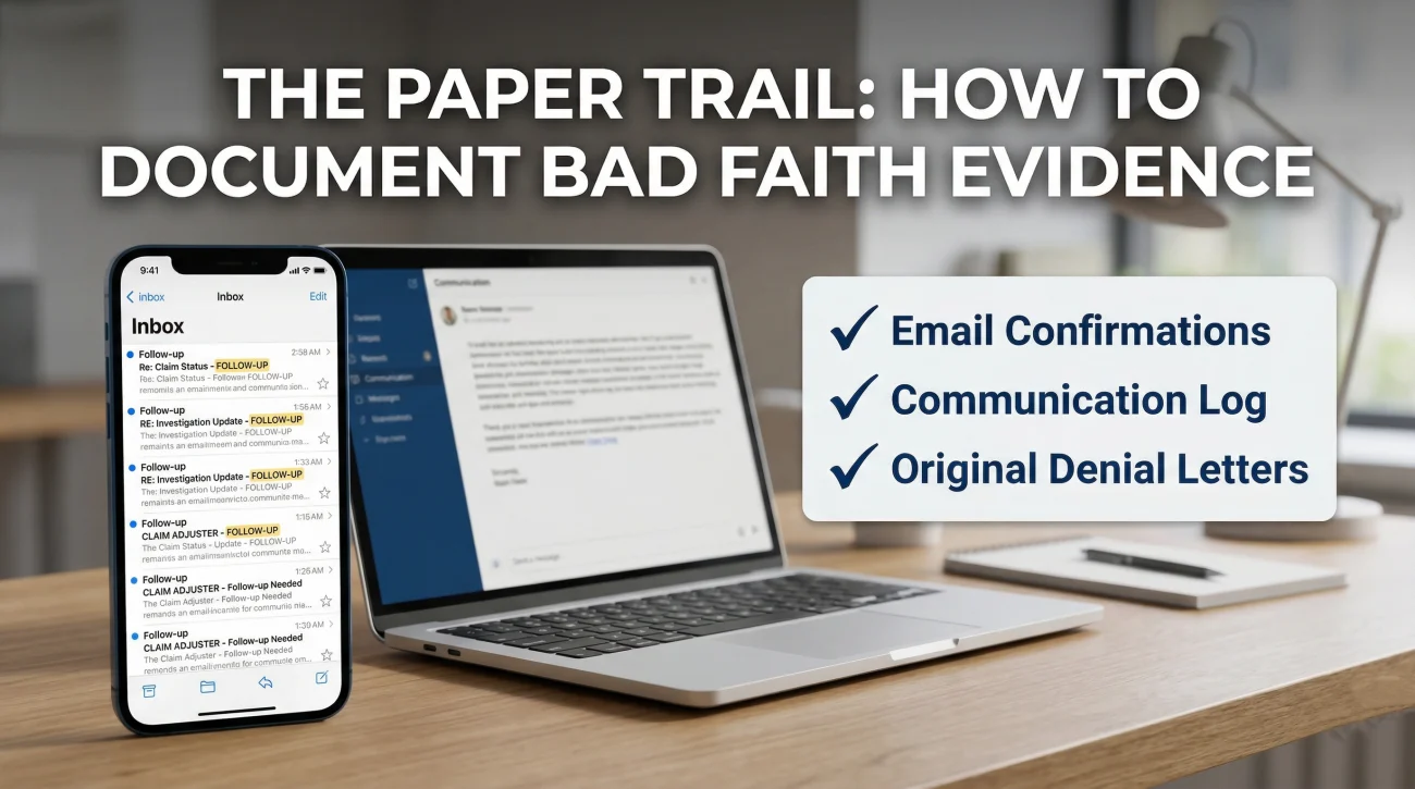 Building A Paper Trail For Bad Faith Evidence