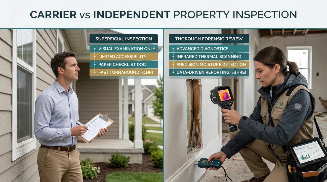 Carrier Vs Independent Property Inspection
