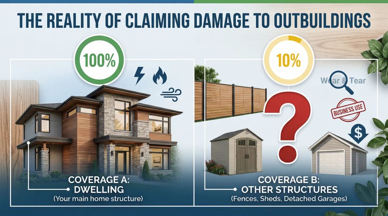 Comparison Of Homeowners Insurance Coverage For Main Dwelling Vs Other Structures