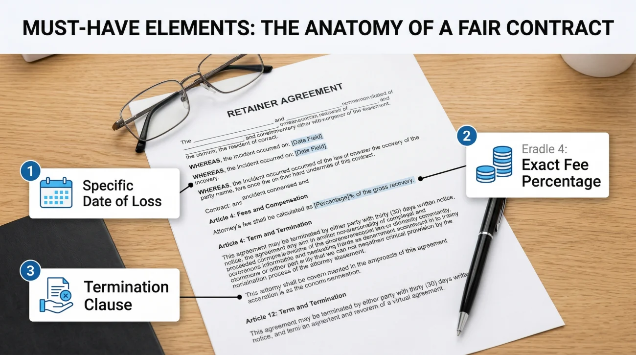 Essential Elements Of A Professional Public Adjuster Agreement
