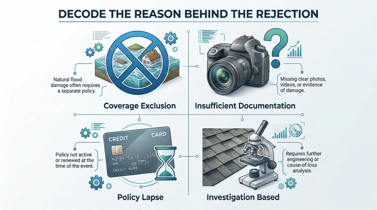 Four Main Home Insurance Claim Denial Categories