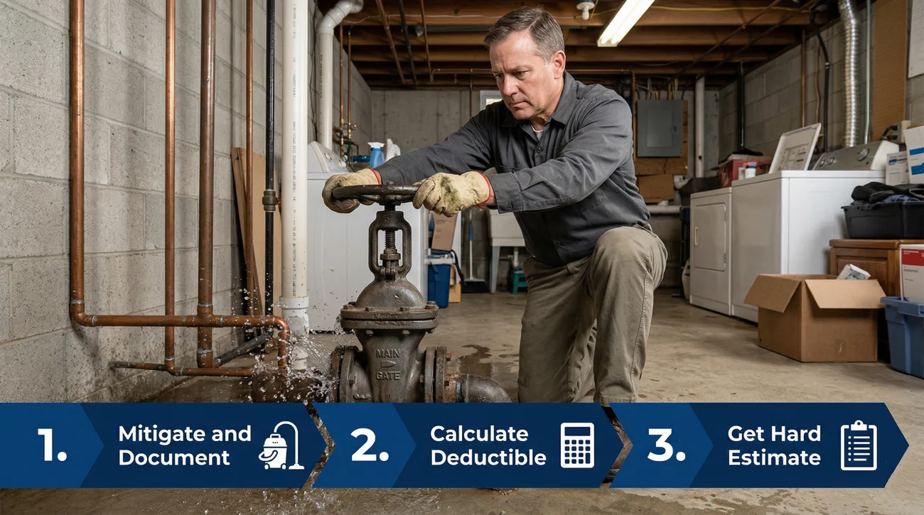 Immediate Action Plan For Water Damage Claims