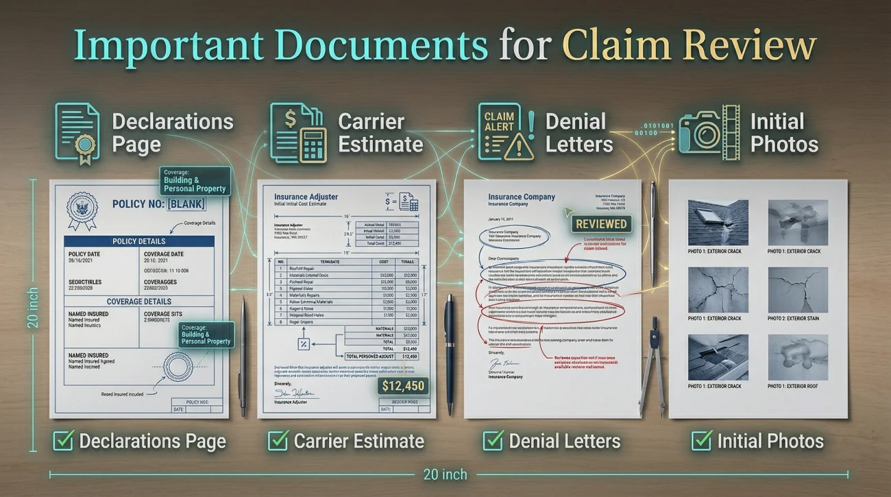 Important Documents For Claim Review