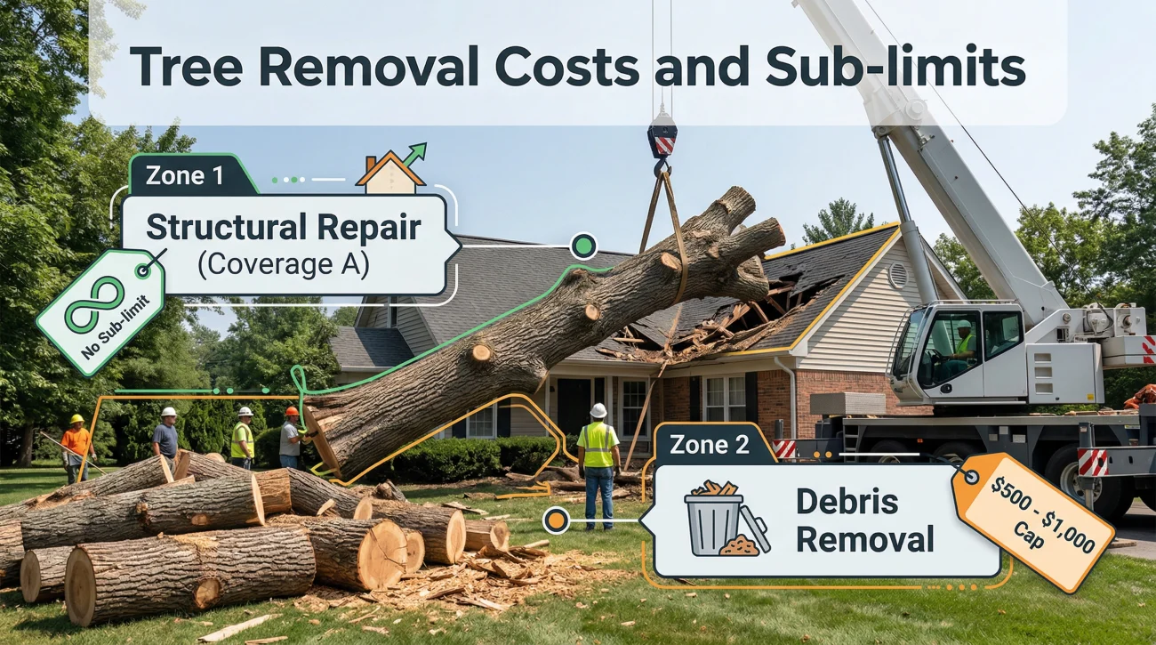 Insurance Coverage Limits For Tree Extraction Vs Debris Removal