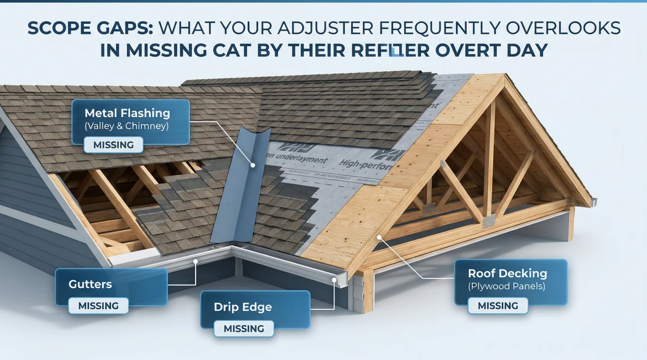 Missing Items In Roof Insurance Claim Estimates