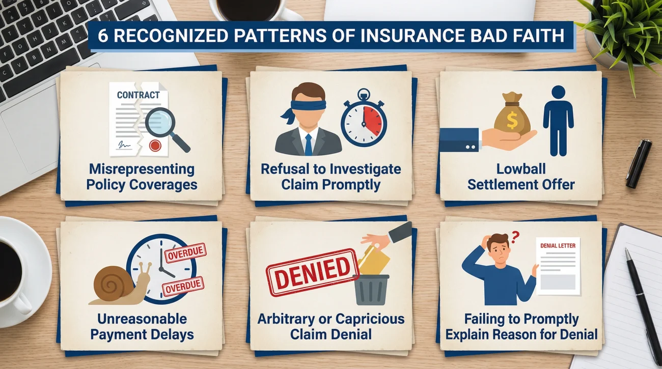 Six Patterns Of Insurance Bad Faith Behavior