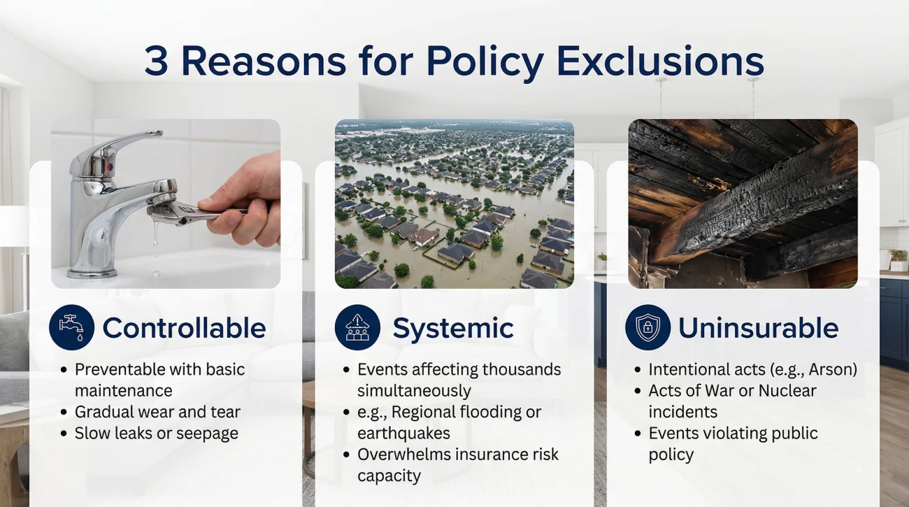 Three Categories Of Insurance Exclusions