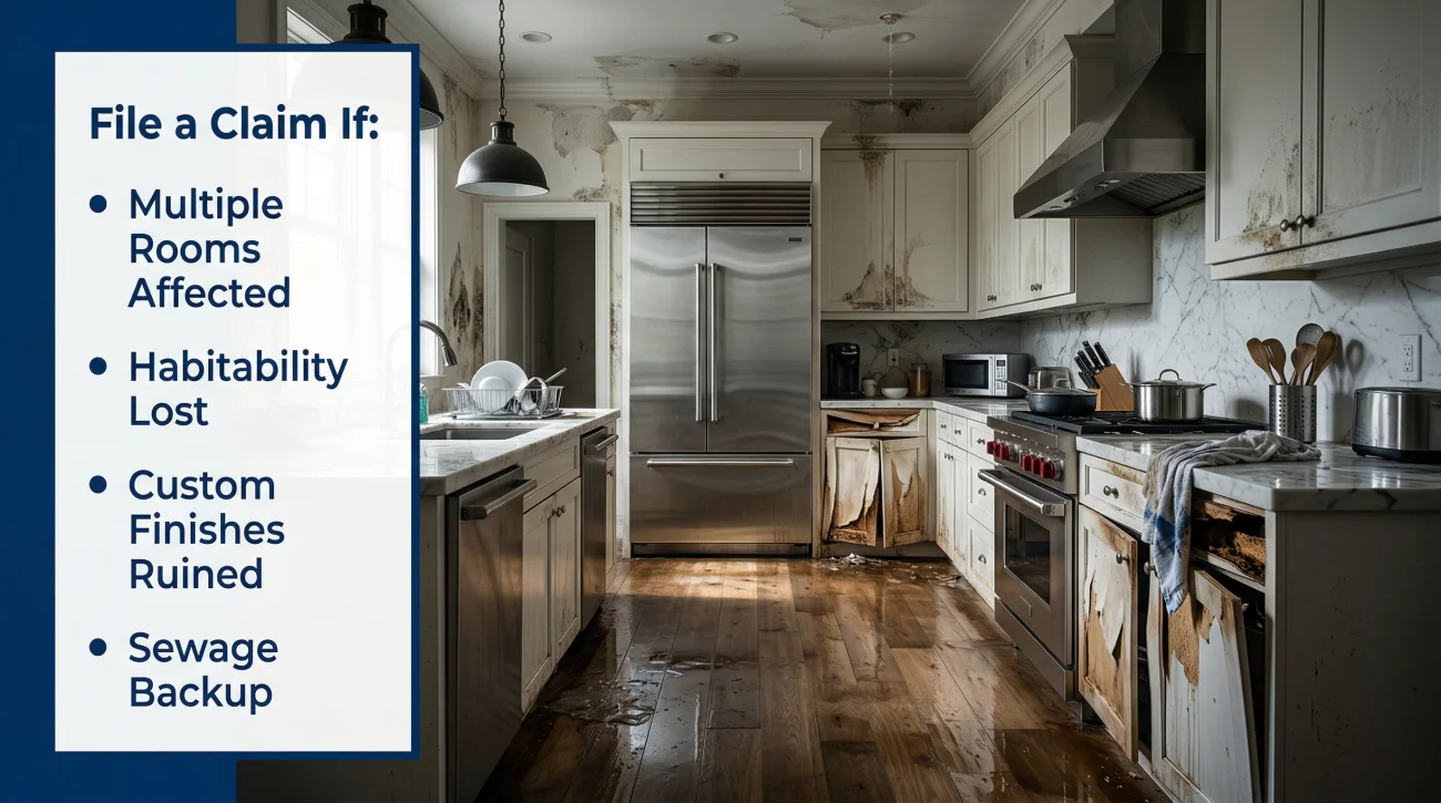 When To File A Water Damage Insurance Claim