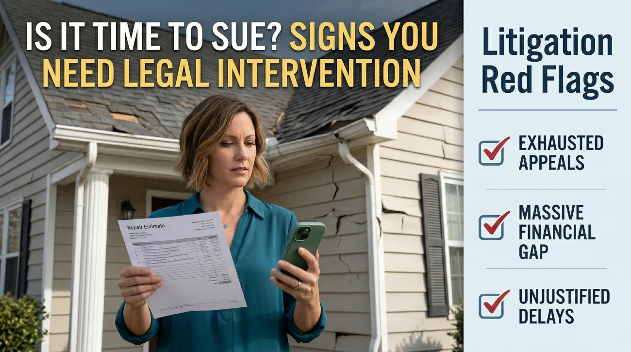 When To Sue Your Home Insurance Company Checklist