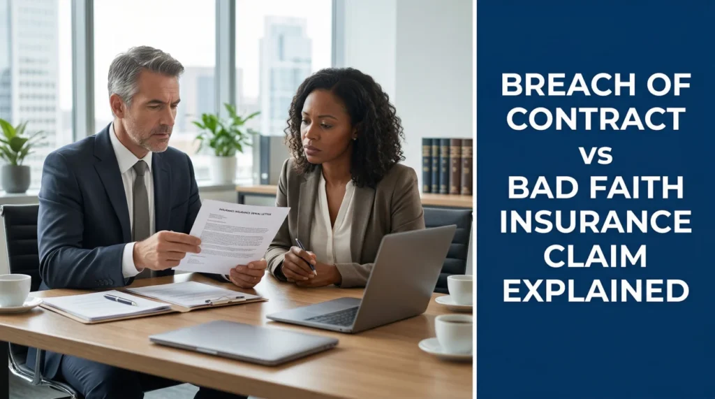 Breach Of Contract Vs Bad Faith Insurance Claim