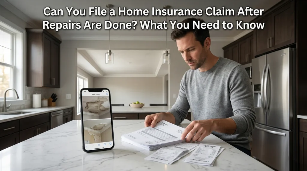 Can You File Home Insurance Claim After Repair