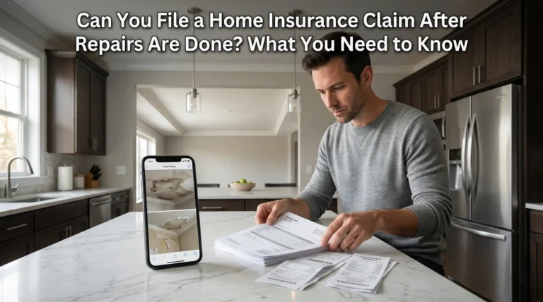 Can You File a Home Insurance Claim After Repairs Are Done? What You Need to Know