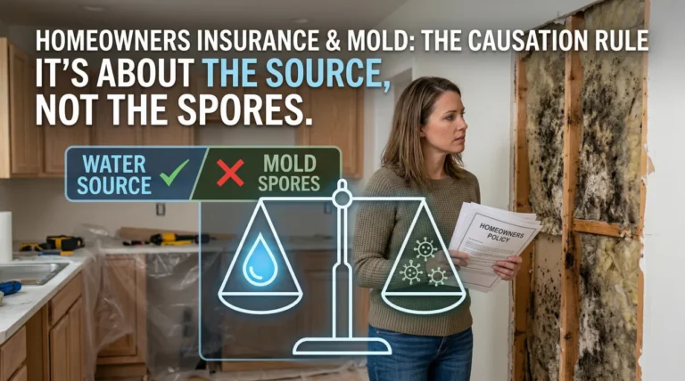 Does Homeowners Insurance Cover Mold? The Causation Rule Most Homeowners Get Wrong