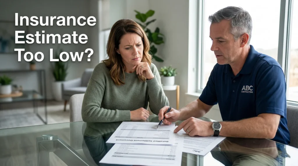 Home Insurance Claim Estimate Too Low