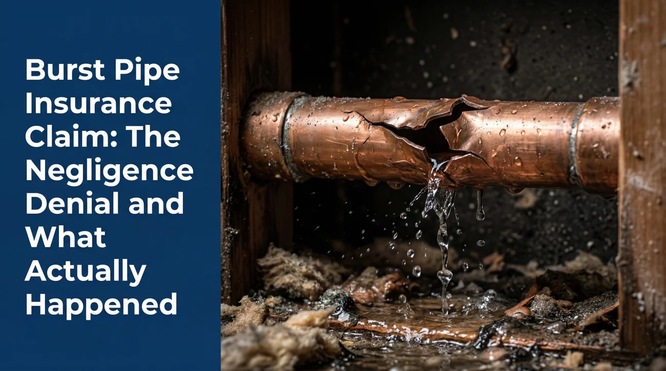 Home Insurance Claim For Burst Pipe
