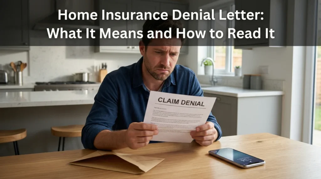 Home Insurance Denial Letter What It Means