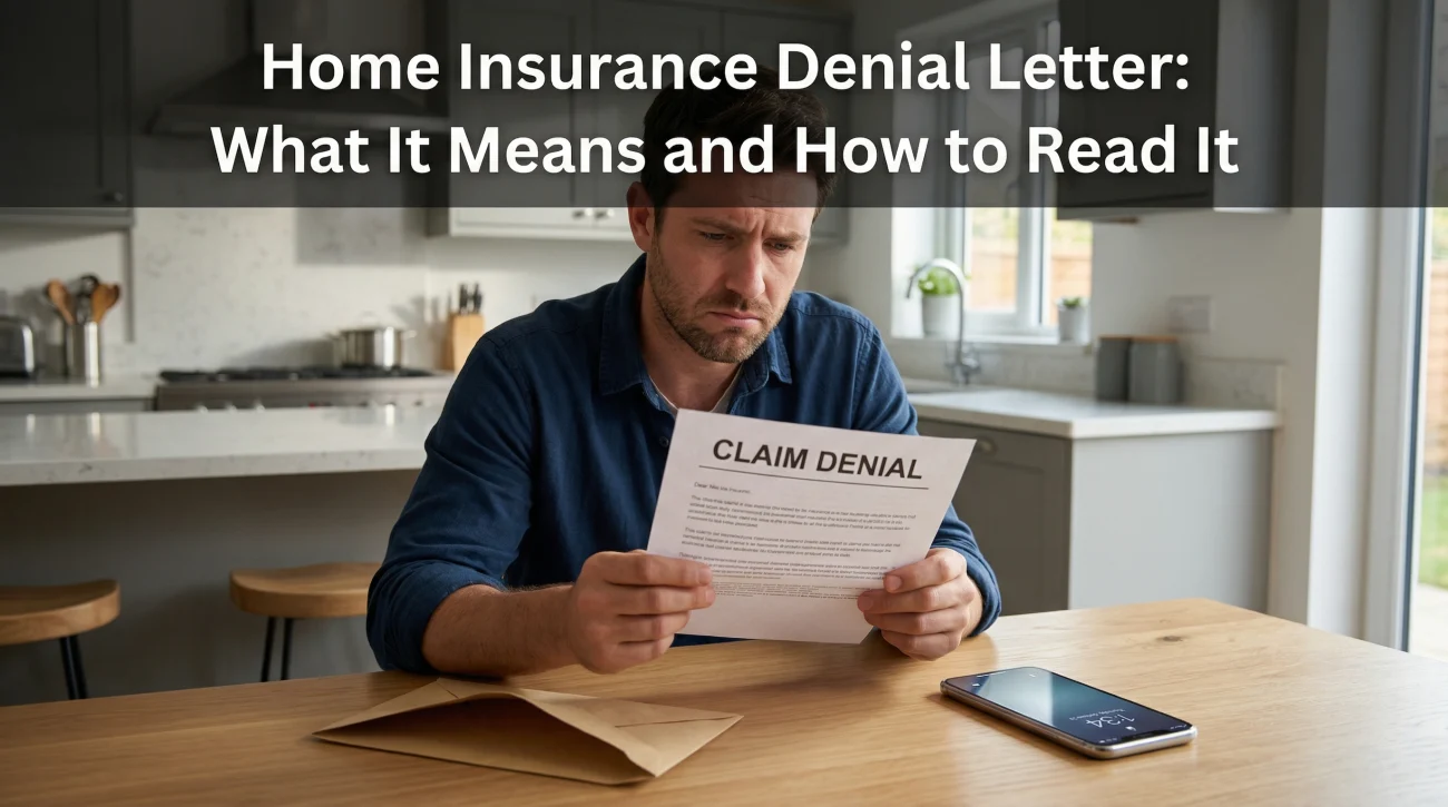 Home Insurance Denial Letter What It Means