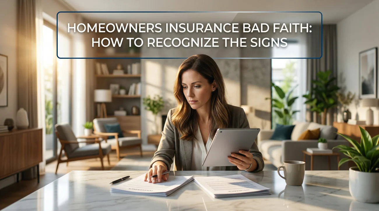 Homeowners Insurance Bad Faith Claim
