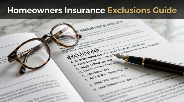 What Homeowners Insurance Does Not Cover: The Complete Exclusions Guide