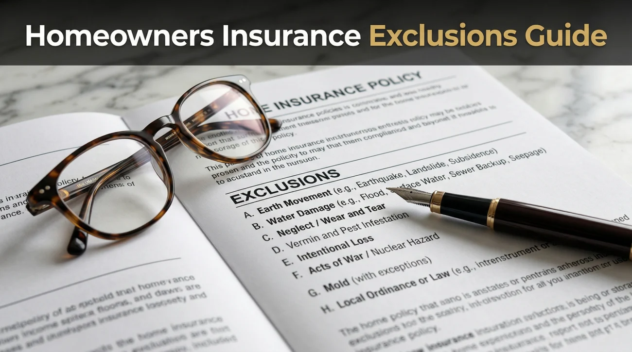 Homeowners Insurance Exclusions