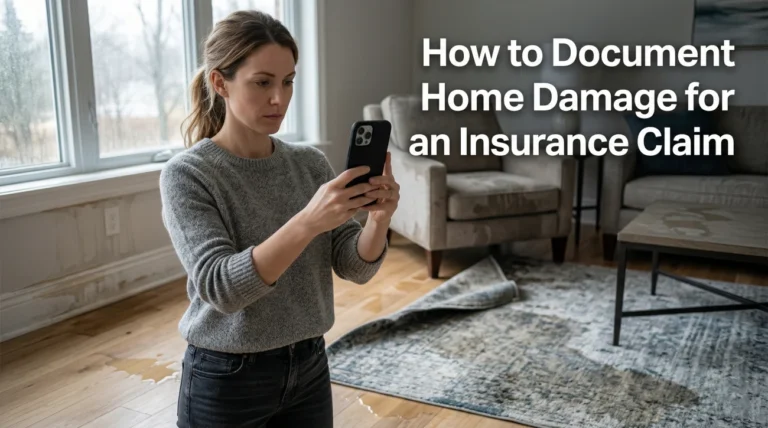 How to Document Home Damage for an Insurance Claim: What to Capture Before It’s Gone