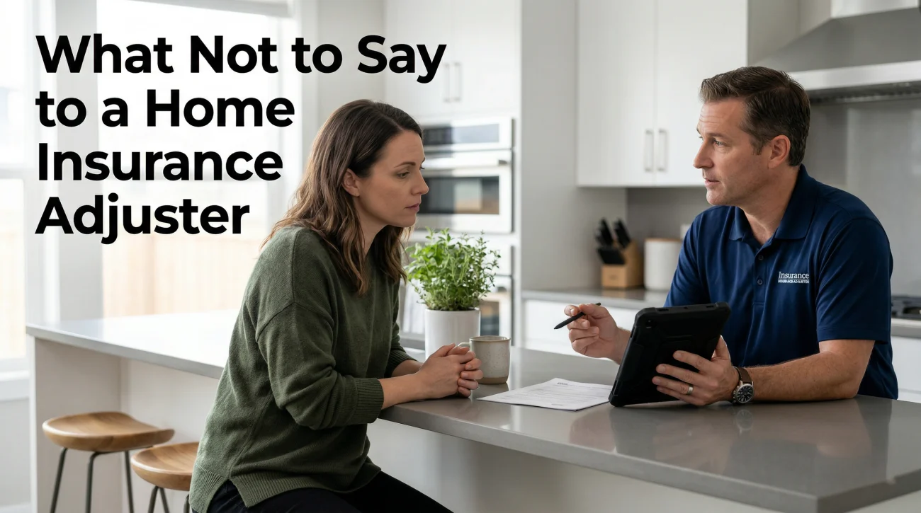 What Not To Say To Home Insurance Adjuster