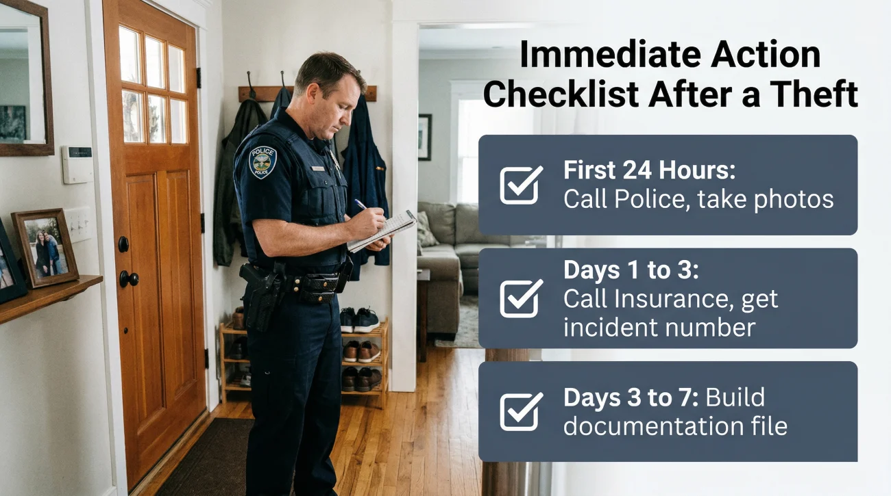 Action Checklist After A Home Theft
