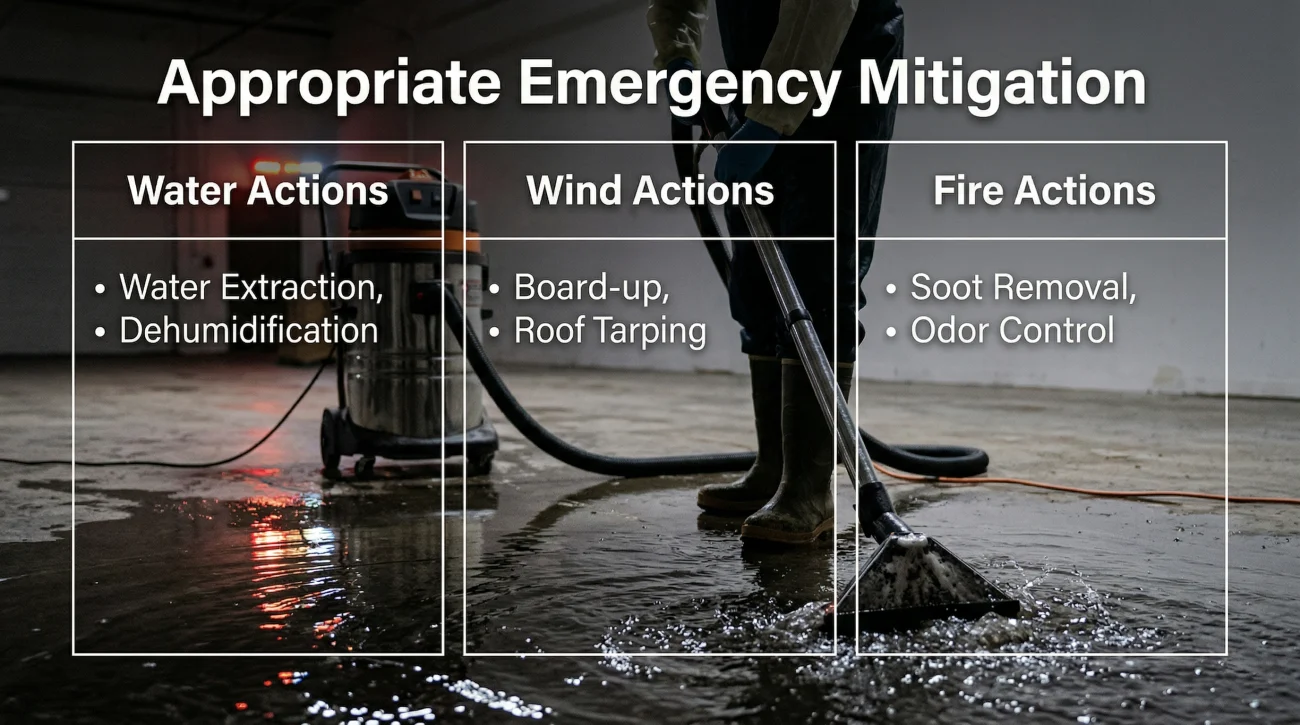 Appropriate Emergency Mitigation Actions