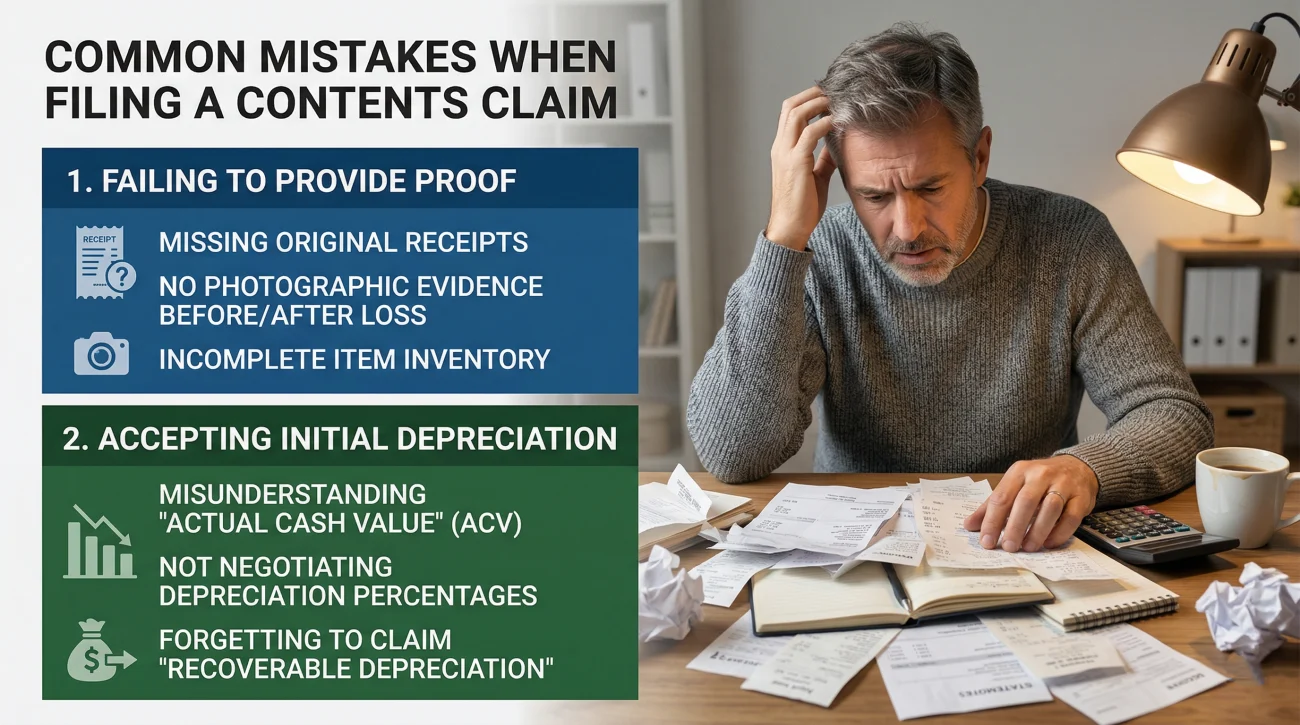 Common Mistakes In Contents Claims