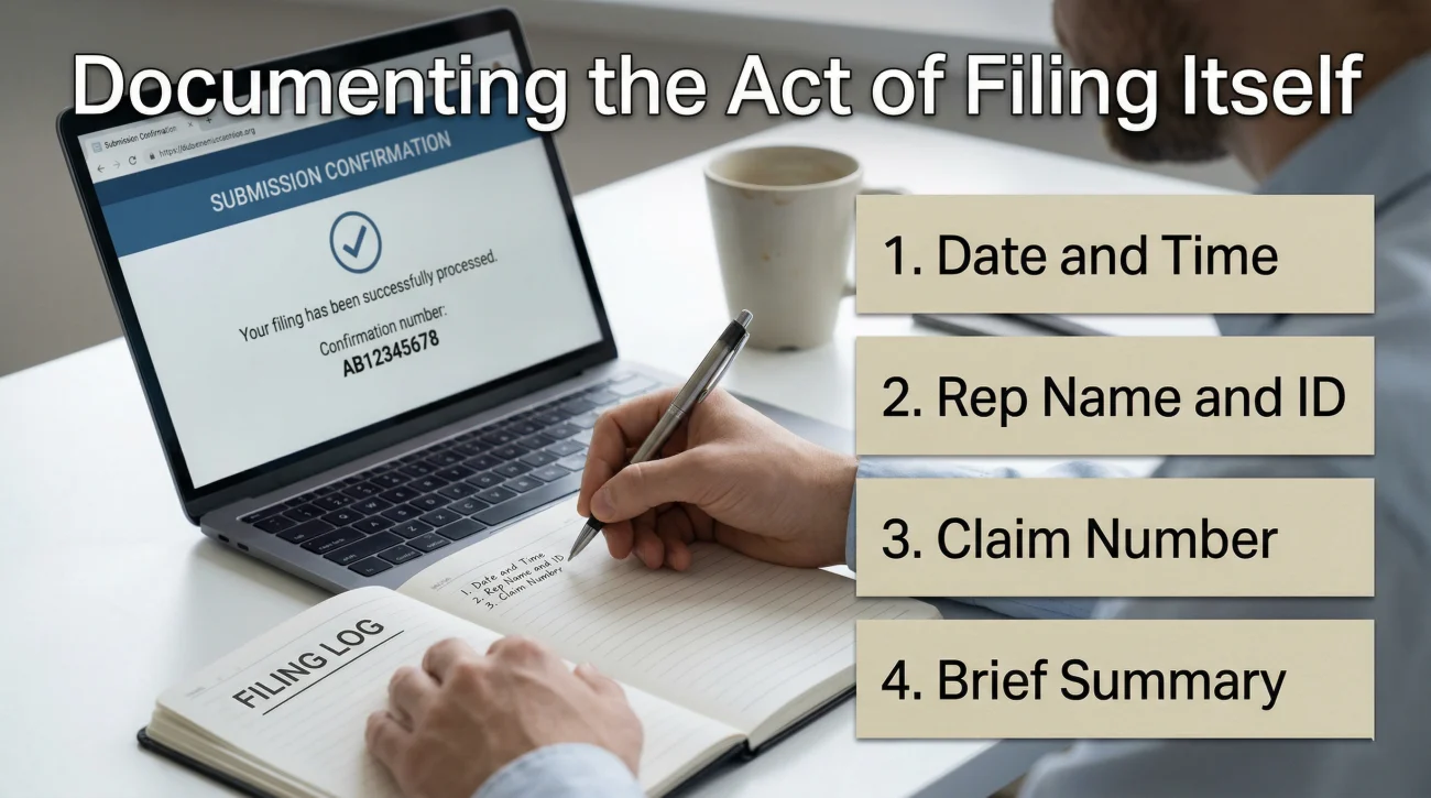 Documenting The Act Of Filing