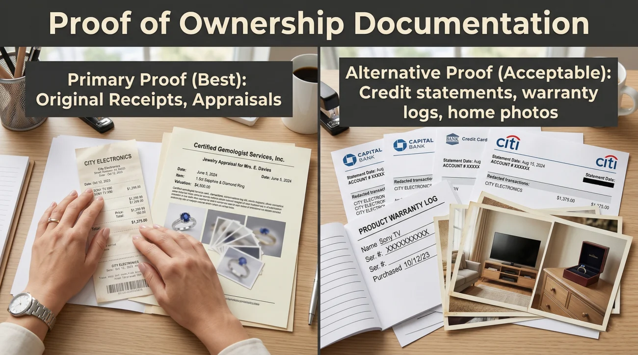 Proof Of Ownership For Stolen Items