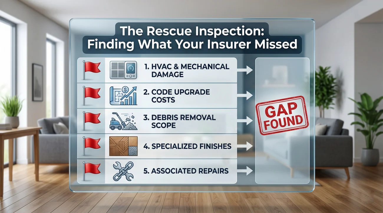 Public Adjuster Rescue Inspection Checklist Mid-Claim
