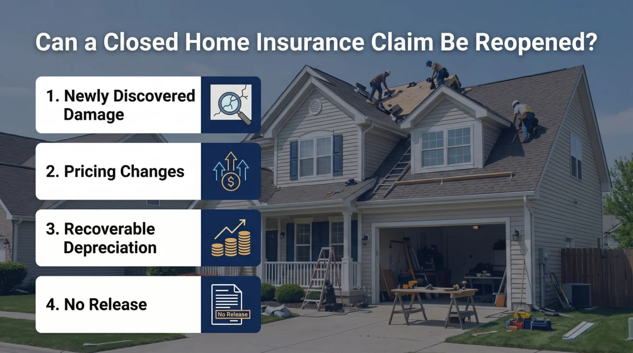 Reasons To Reopen A Closed Home Claim