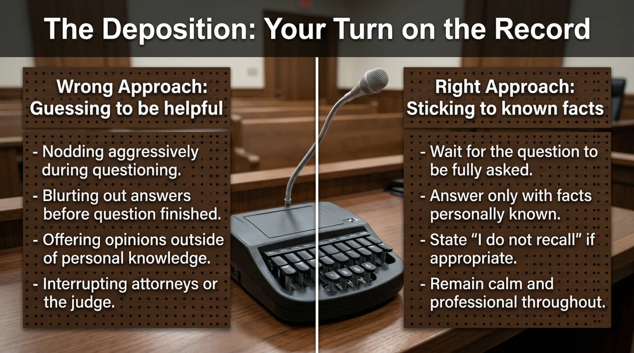 Right Vs Wrong Way To Handle A Deposition
