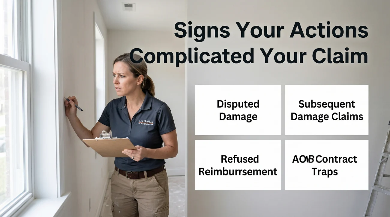 Signs Your Actions Complicated The Claim