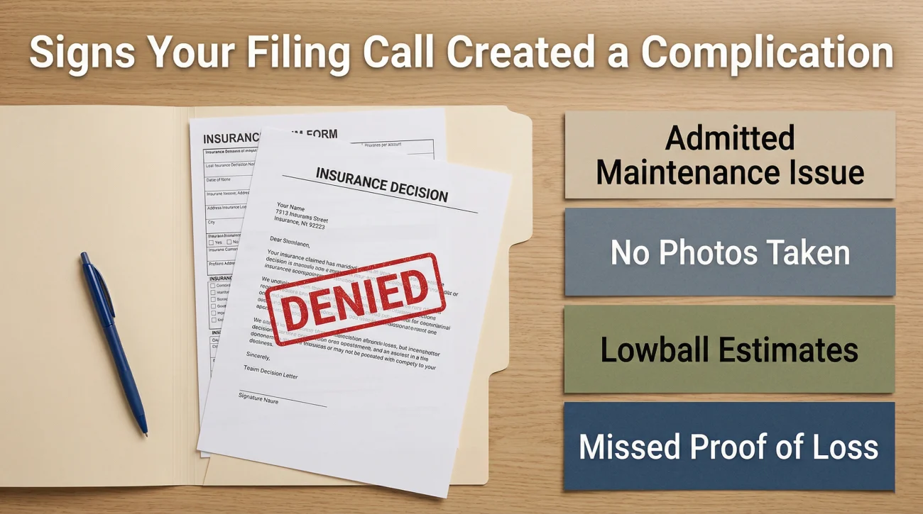 Signs Your Filing Call Created Complications