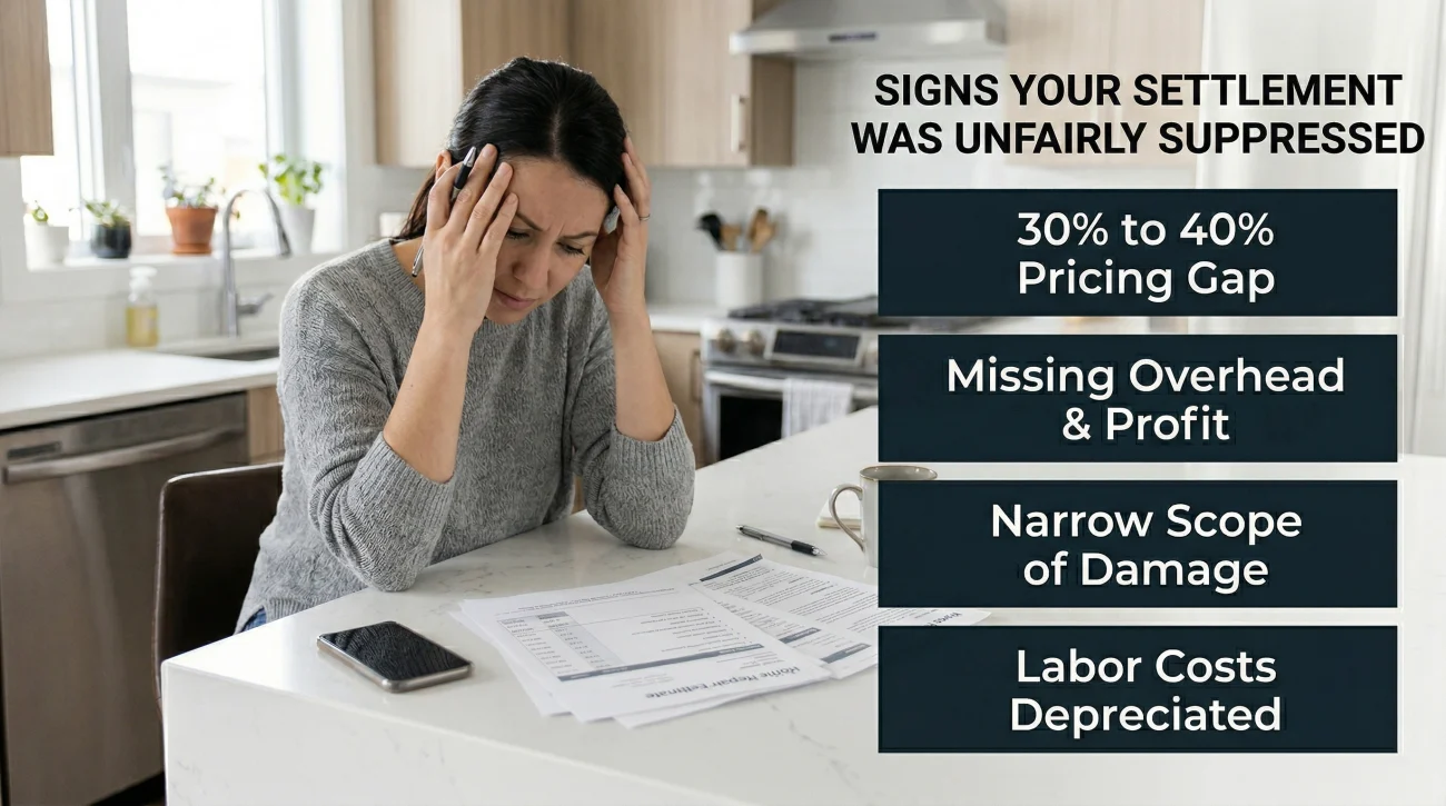 Signs Your Settlement Was Unfairly Suppressed