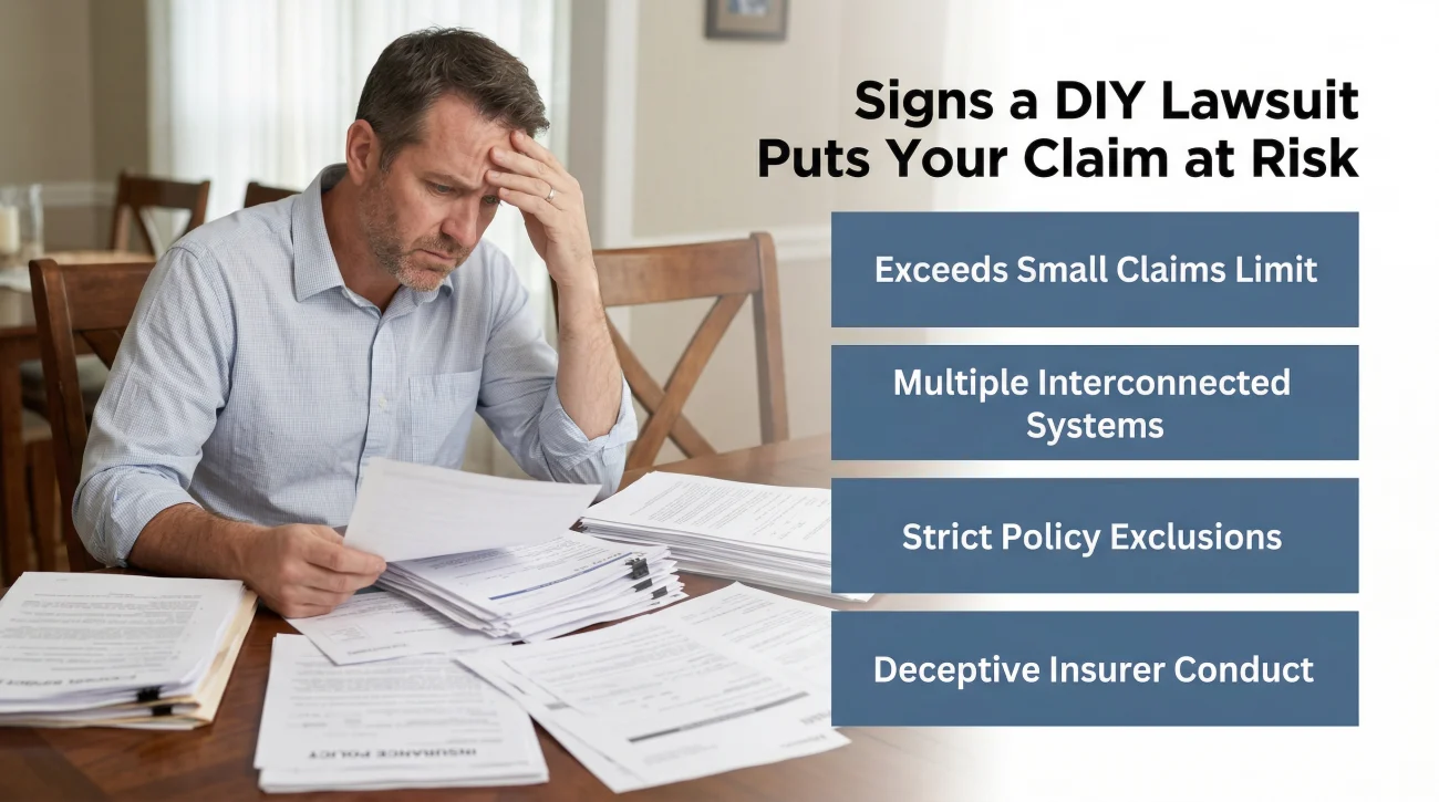 Signs A DIY Lawsuit Puts Your Claim At Risk